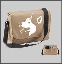 Husky face Messenger bag